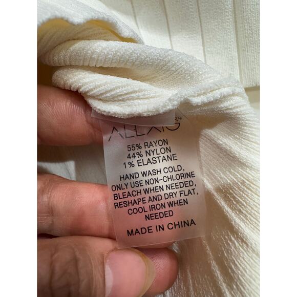 ALEXIS pearl bodycon knit midi open back Medella Dress medium - Picture 7 of 15